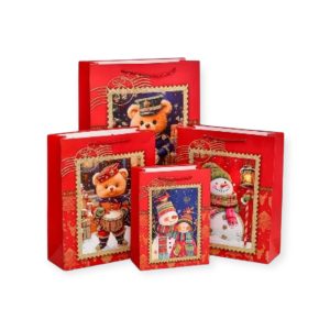 Pungi Cadou Ursuleti Craciun 12/set